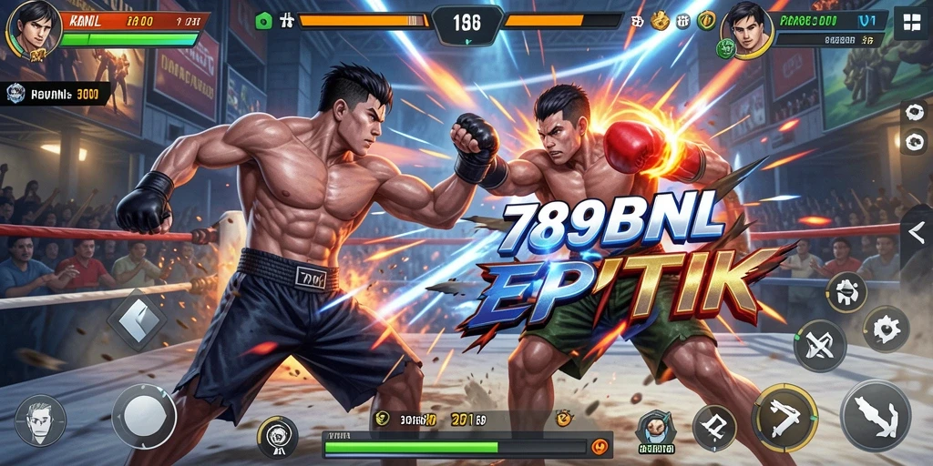 Screenshot menunjukkan aksi pertarungan seru di 789BNL.