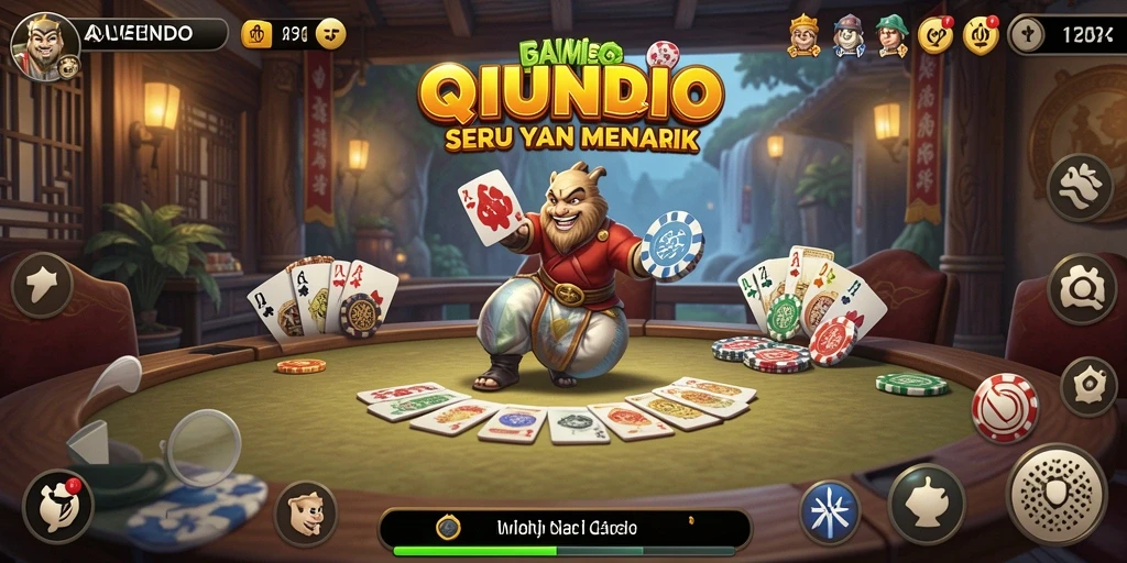 Tampilan gameplay QiuQiu yang menarik dan kompetitif.