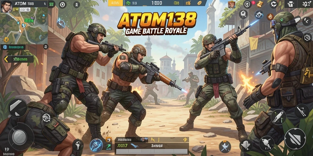 Cuplikan gameplay seru ATOM138 dalam arena Battle Royale.