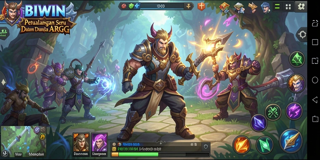Screenshot gameplay BIWIN dengan aksi petualangan ARPG yang seru.