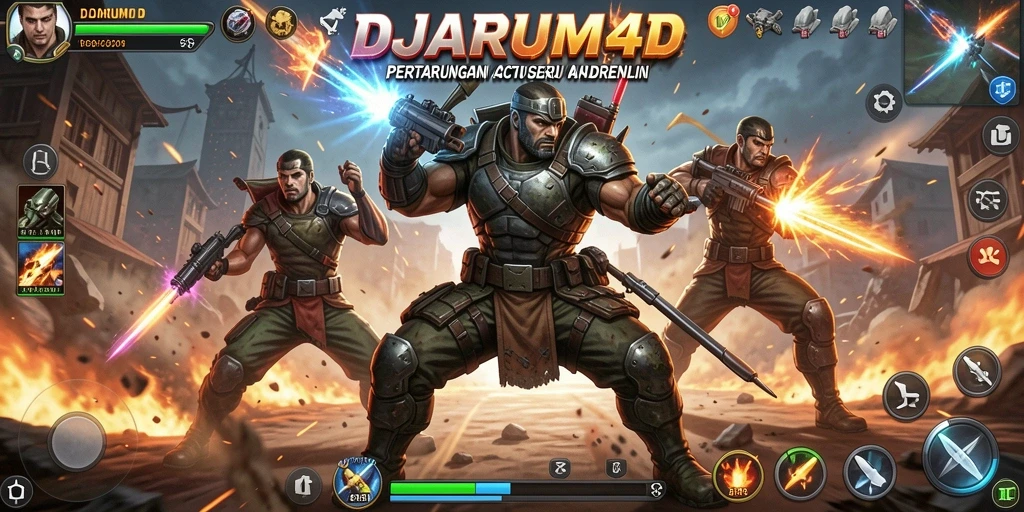 Tampilan gameplay DJARUM4D yang seru saat pertarungan berlangsung.