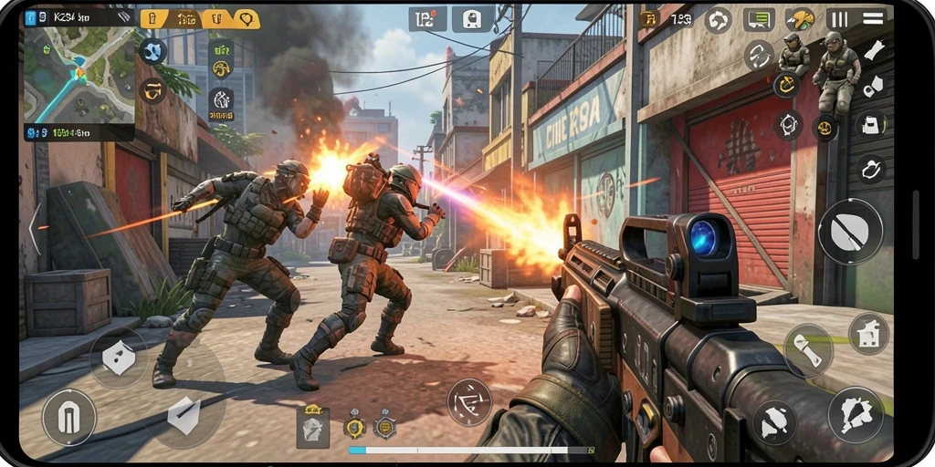 Tampilan gameplay K234 dengan pertempuran strategis TPS yang mendebarkan.