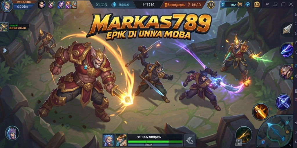 Tampilan gameplay seru dan strategi dalam MARKAS789.