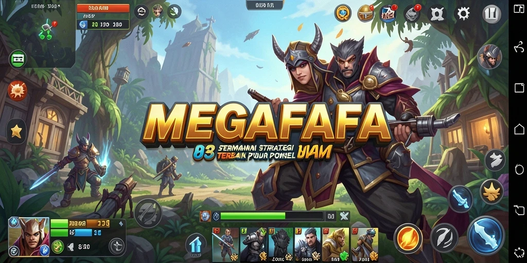 Tampilan permainan strategis yang mendebarkan di MEGAFAFA.