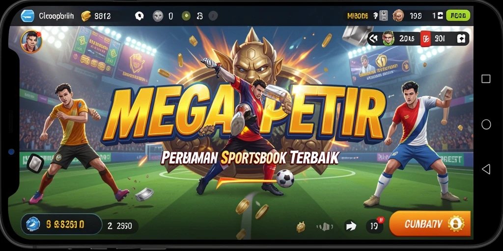 Tampilan gameplay menarik dari MEGAPETIR yang menunjukkan taruhan langsung.