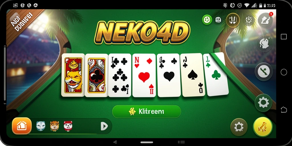Tampilan gameplay NEKO4D yang menarik dan penuh warna.