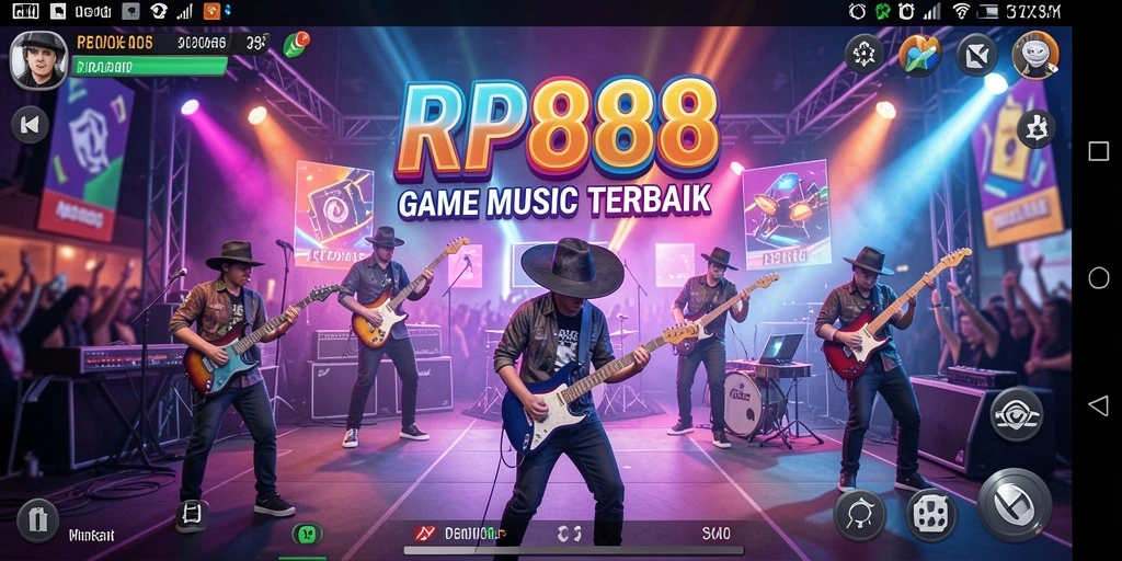 Tampilan gameplay RP888 yang seru dan interaktif dalam permainan musik.