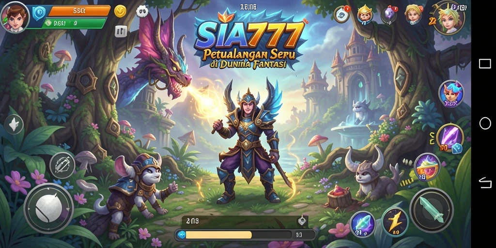 Tampilan gameplay SIA777 dengan aksi petualangan yang seru.