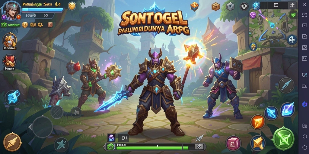 Tampilan seru gameplay ARPG SONTOGEL dengan grafis menakjubkan.
