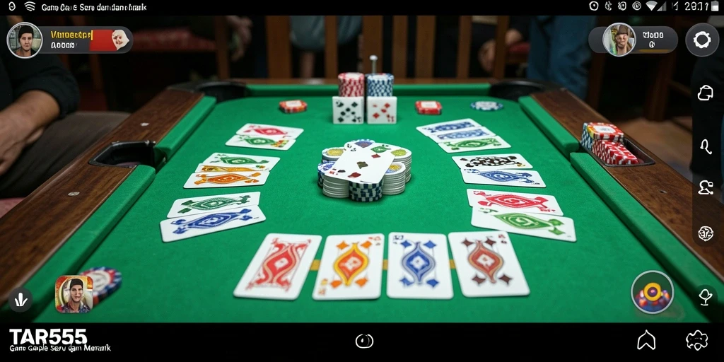 Gameplay Gaple yang seru dan interaktif di TAR555.