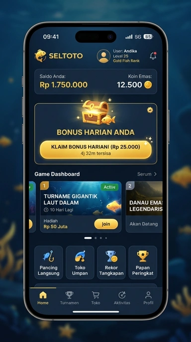 Fitur pencarian yang memudahkan pengguna menemukan aplikasi di seltoto.